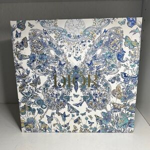 Dior Blue and Gold Butterfly Around the World Limited Edition Rare Shopping Bag